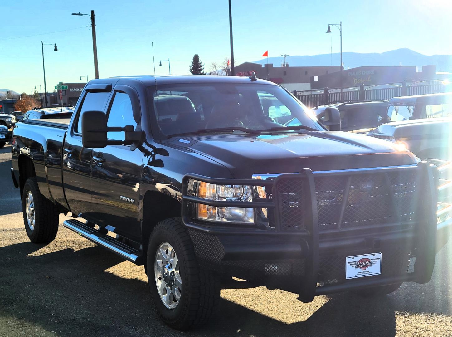 2014 Black /Black Chevrolet Silverado 2500HD LTZ (1GC1KYE87EF) with an 6.6L Duramax V8 engine, Allison Automatic transmission, located at 450 N Russell, Missoula, MT, 59801, (406) 543-6600, 46.874496, -114.017433 - Beast of a Truck. 1 Owner. Duramax Diesel. Allison Transmission. 4 Wheel Drive. Crewcab. Longbox. Power Sunroof. Running Boards. Air. Cruise. Tilt. Power Leather Seats. Heats Seats. Dual Climate Control. Tonneau Cover. Gooseneck Ball. Like NEW Tires. - Photo#3